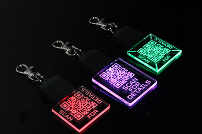 Personalized QR Code LED Keychain | Personalized
