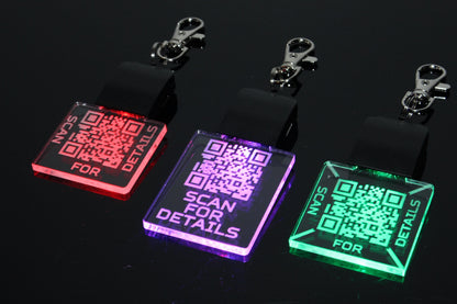 Personalized QR Code LED Keychain | Personalized