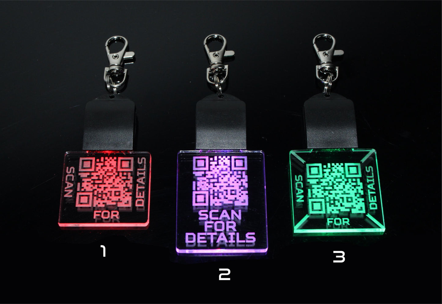 Personalized QR Code LED Keychain | Personalized