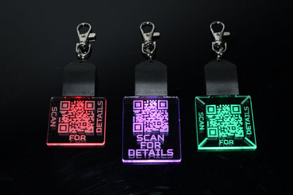 Personalized QR Code LED Keychain | Personalized
