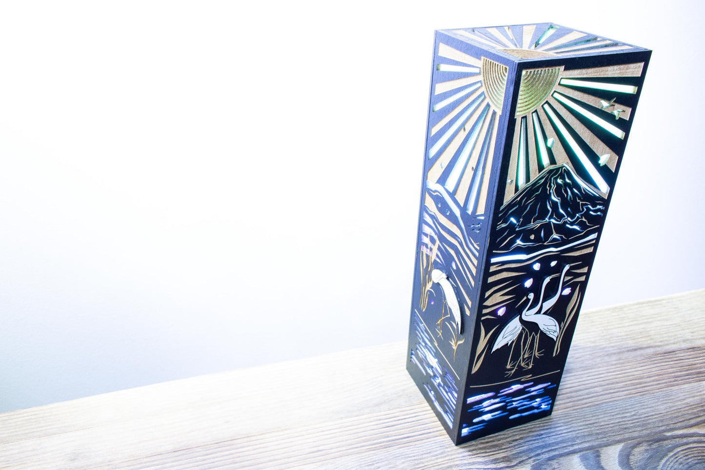 Mount Fuji Lamp — Cherry Blossom Lantern