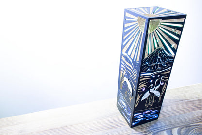 Mount Fuji Lamp — Cherry Blossom Lantern