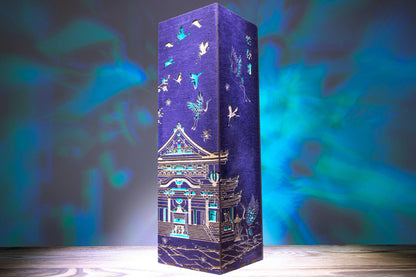 Crane & Pagoda Lamp — Japanese Table Light