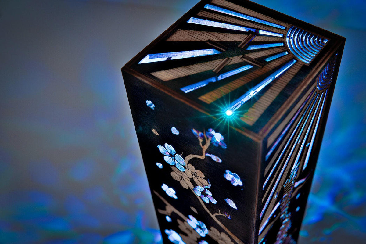 Mount Fuji Samurai Lamp — Japanese Light