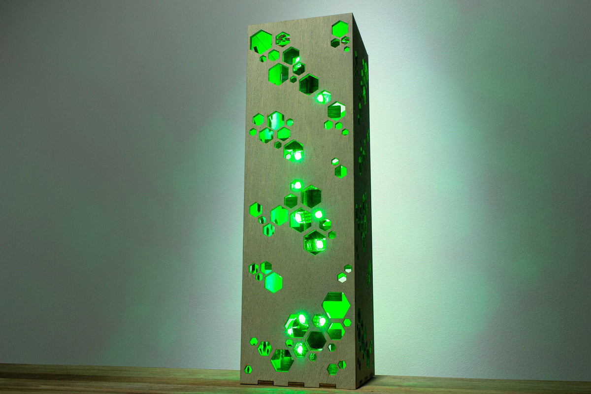 Hexagon Lamp — Sci-Fi LED Desk Light