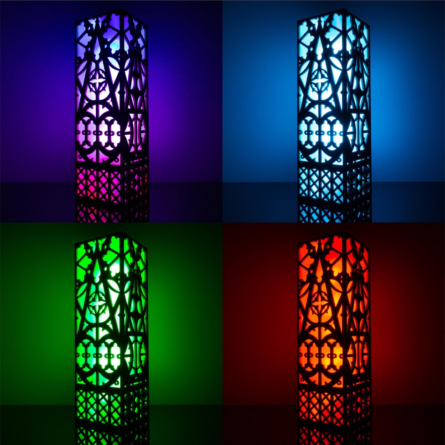 Cathedral Windows Lamp — Gothic Night Light
