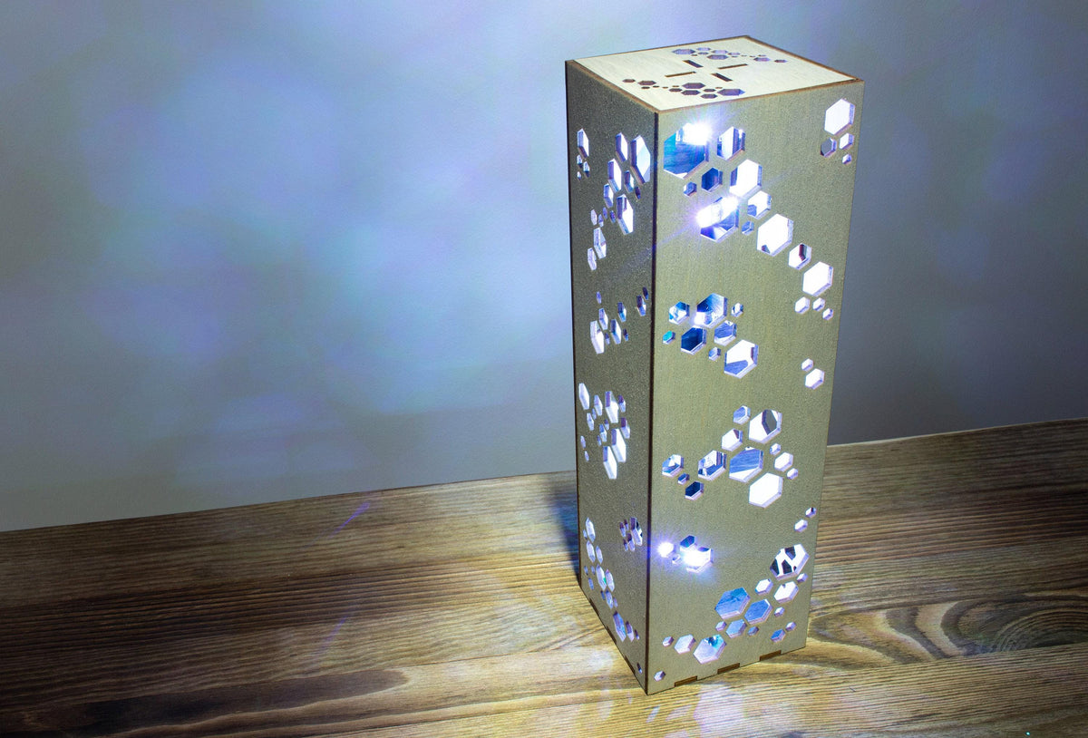 Hexagon Lamp — Sci-Fi LED Desk Light