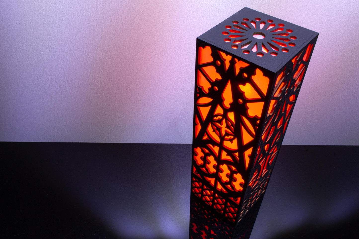 Cathedral Windows Lamp — Gothic Night Light