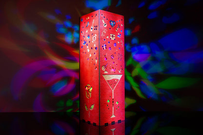 Red Fashion Lamp — Engraved RGB Light