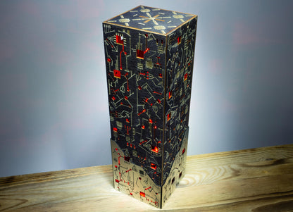 Metal-Look Cyber Lamp — Circuit Night Light