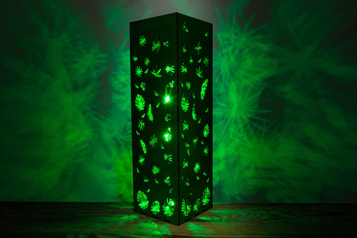 Monstera-Blatt-Lampe — Tropisches Nachtlicht