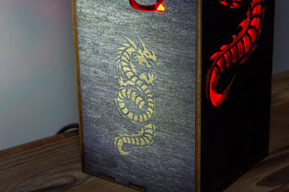 Chinese Dragon Lamp — Red Dragon Night Light