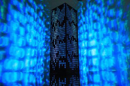Binary Code Lamp | Cyberpunk Personalized Gift For Coder | Cyber Light