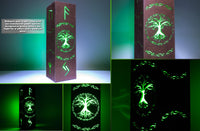 Yggdrasil Tree Lamp — Norse Shadow Night Light