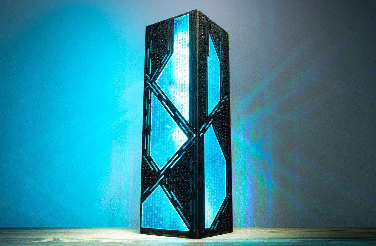 Binary Code Lamp — Falling Numbers Light