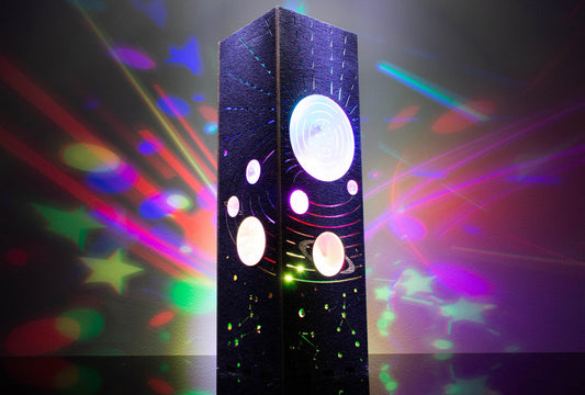 Solar System Lamp: Illuminated Planetary Display, Bluetooth LED Night Light