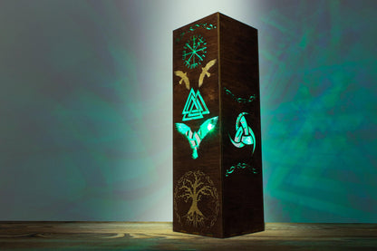 Odin's Ravens Lamp — Norse Night Light