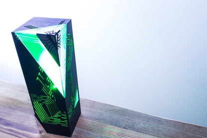 Geometric Cyber Lamp — RGB Coder Desk Light