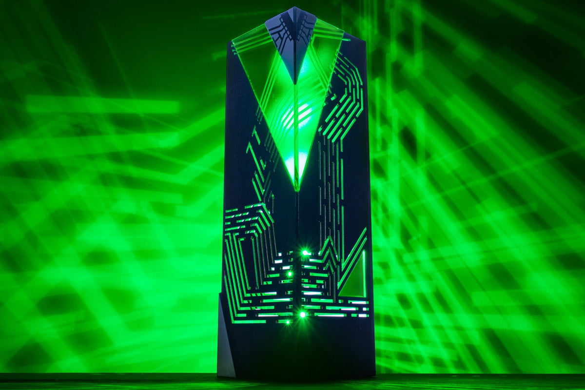 Geometric Cyber Lamp — RGB Coder Desk Light