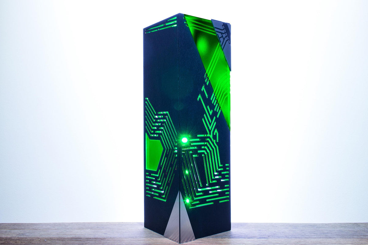 Geometric Cyber Lamp — RGB Coder Desk Light