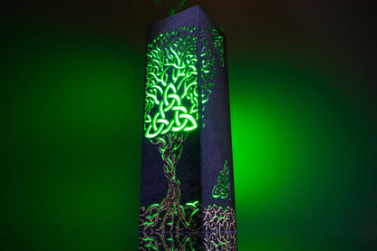 Tree of Life Lamp – Viking Norse Mythology Decor – Yggdrasil LED Night Light
