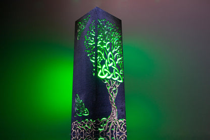 Tree of Life Lamp – Viking Norse Mythology Decor – Yggdrasil LED Night Light