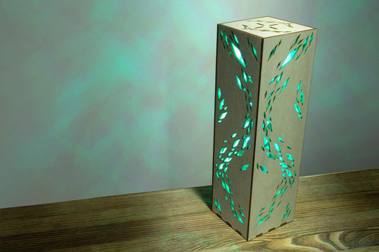 Handmade Rhombus RGB Desk Lamp | Cyberpunk LED Night Light