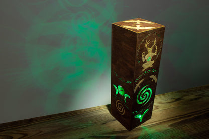 Cernunnos-Lampe – Nachtlicht des keltischen gehörnten Gottes