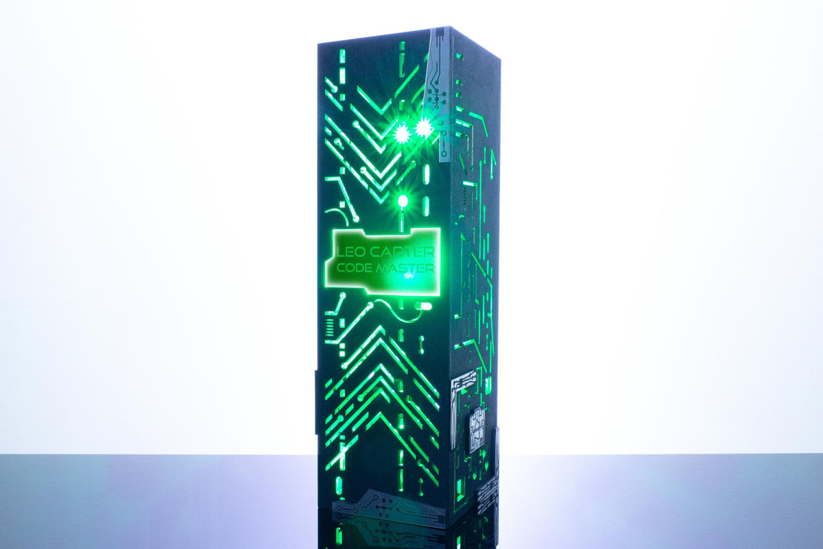 Cyber Style Lamp — Personalised Coder Gift