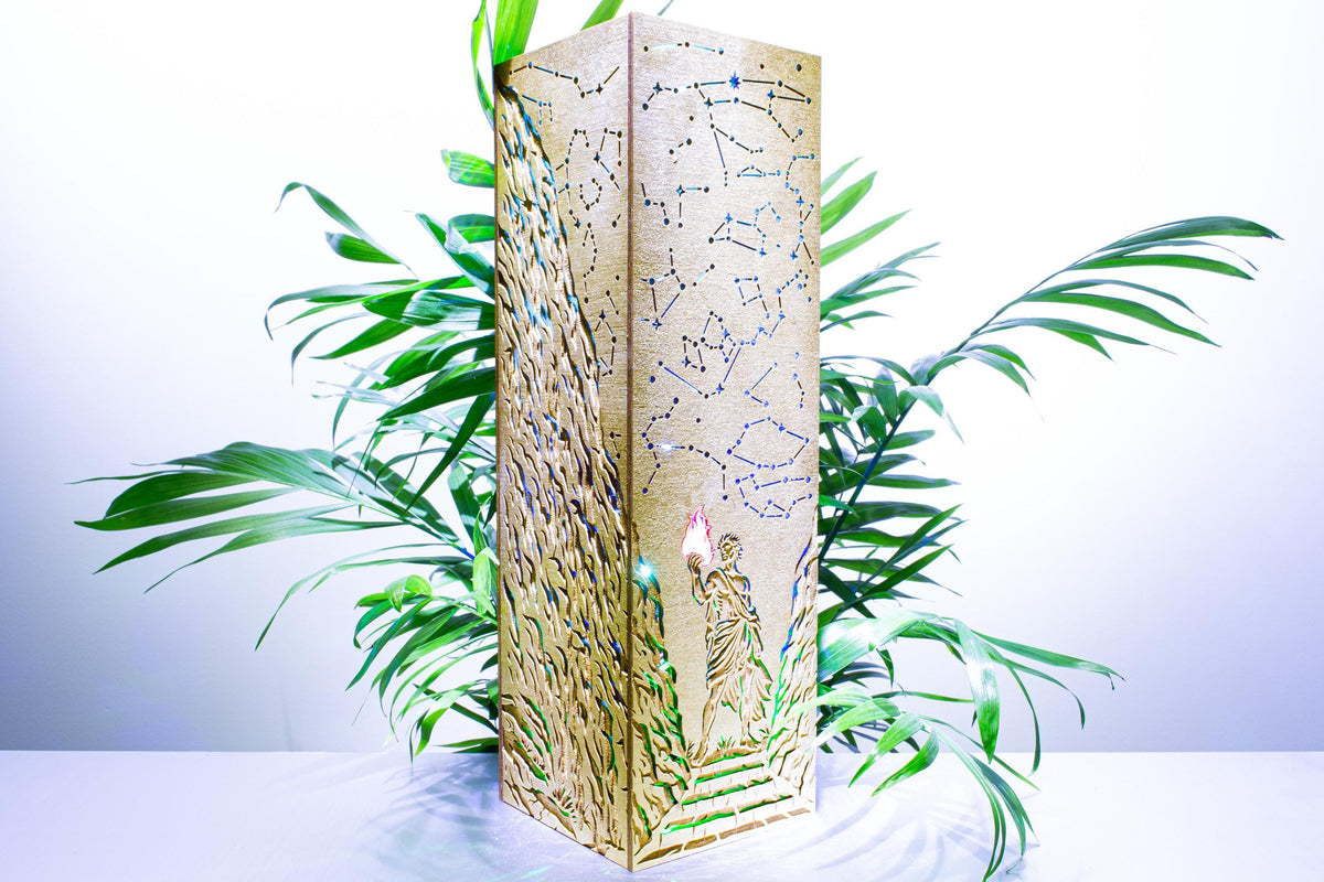 Prometheus Lamp — Greek Mythology Lightbox