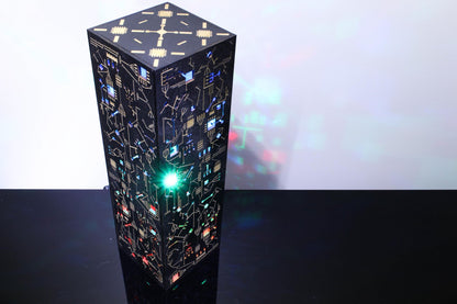 Circuit Board Prism Lamp — Sci-Fi Light