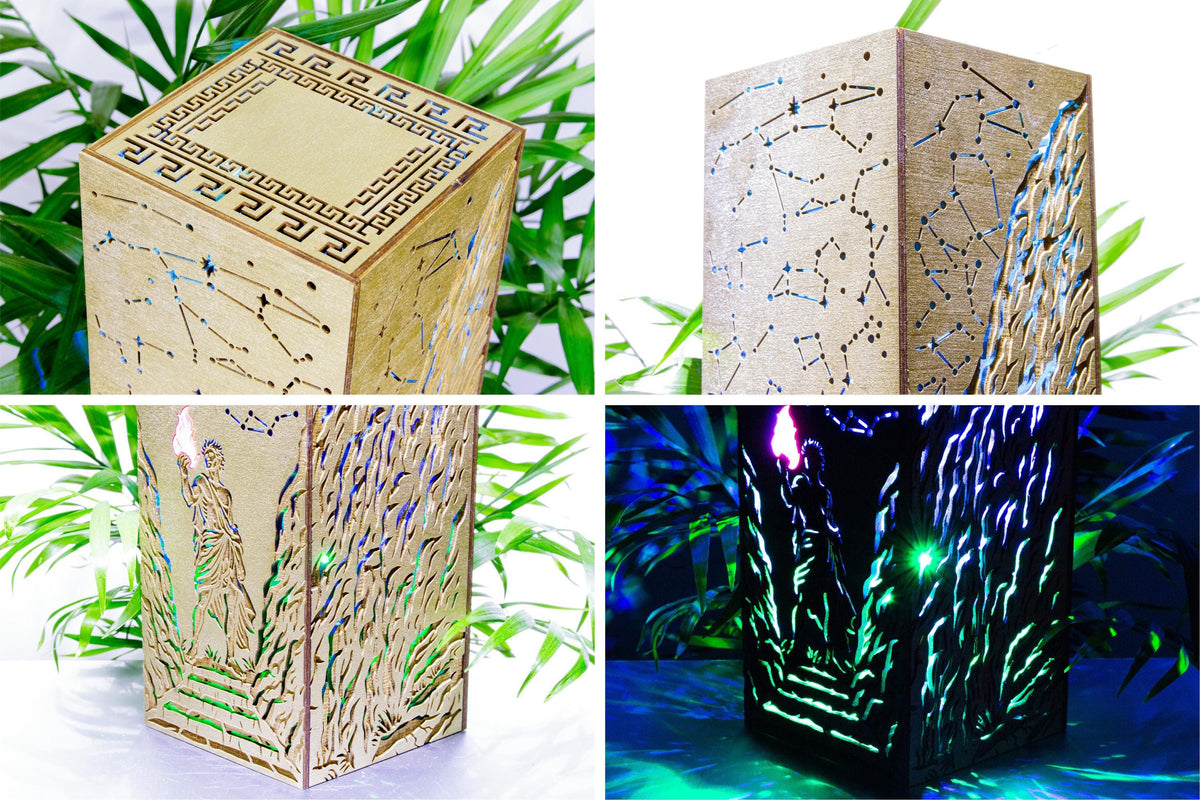 Prometheus Lamp — Greek Mythology Lightbox