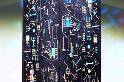 Circuit Board Prism Lamp — Sci-Fi Light