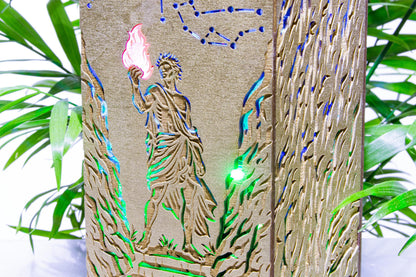 Prometheus Lamp — Greek Mythology Lightbox