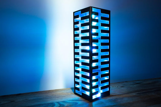 Cyberpunk Neon LED Lamp | RGB Color Modes, Plywood Night Light