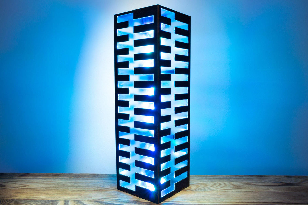 Neon Cyber Lamp — RGB Plywood Light
