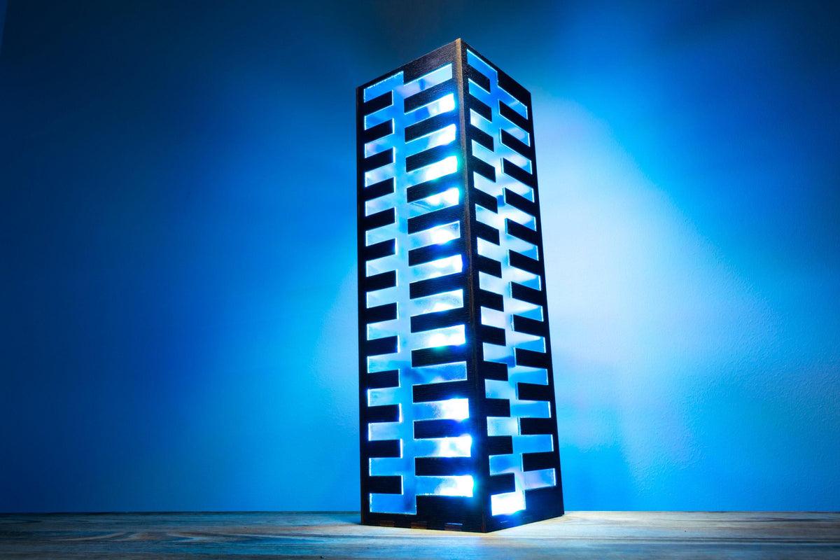 Neon Cyber Lamp — RGB Plywood Light
