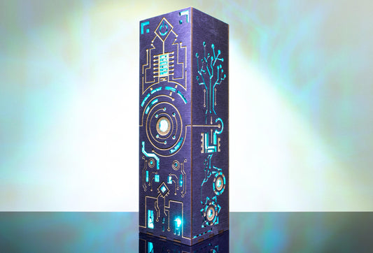 Cyberpunk Lamp | Sci-Fi Tech Night Light, Gaming Room Decor