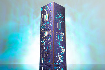 Cyberpunk Lamp | Sci-Fi Tech Night Light, Gaming Room Decor