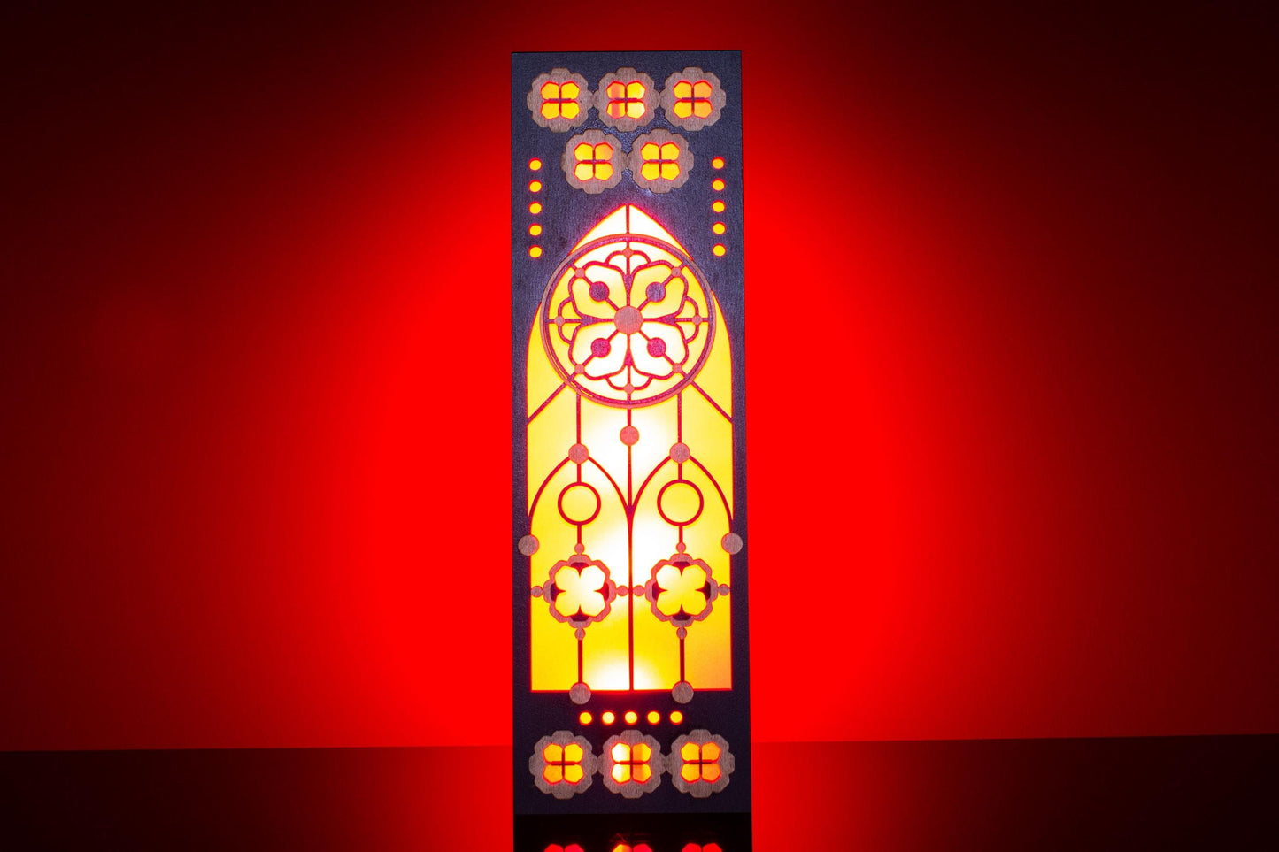 Gothic Stained Glass Lamp — Medieval Light
