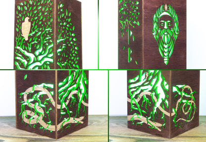 Tree of Life Lamp | Celtic Norse Mythology Night Light