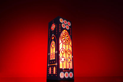Gothic Stained Glass Lamp — Medieval Light