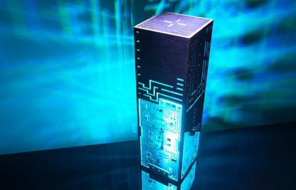 Circuit Board Desk Lamp | Cyberpunk Style Night Light | Lantern Gift For Programmer Gamer Gaming Room | IT Coding Decoration