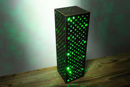 Quadrat-Muster Lampe — Sci-Fi RGB Licht