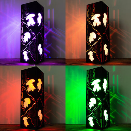 Cyber Jellyfish Lamp — Binary Code Light