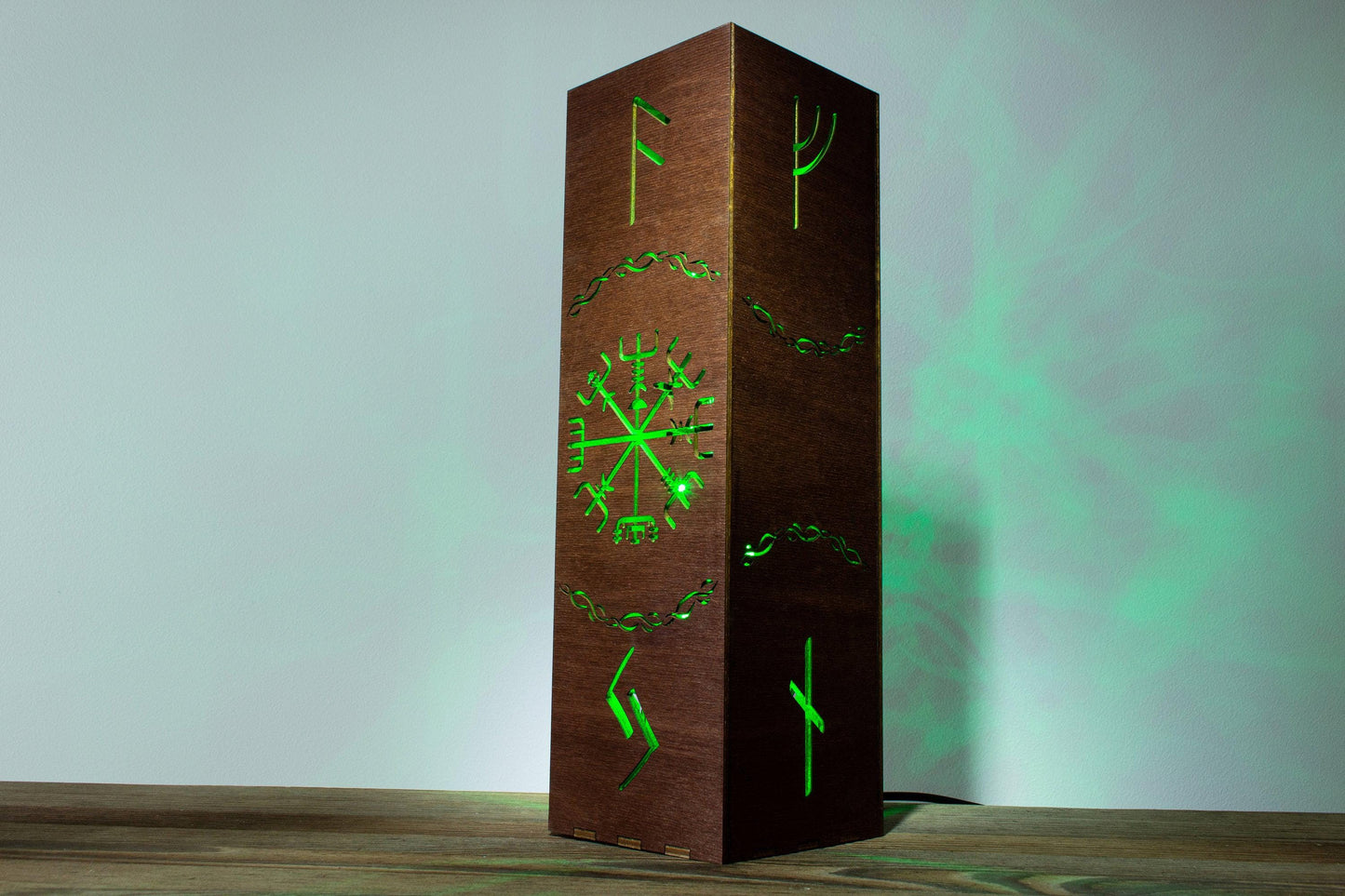 Vegvisir & Tree of Life Lamp — Viking Light