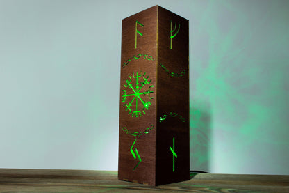Vegvisir & Tree of Life Lamp — Viking Light