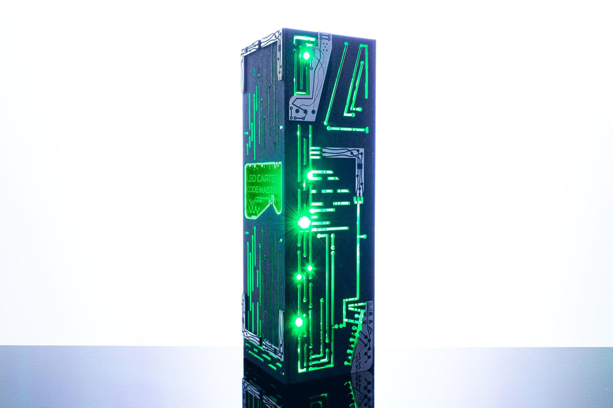 Cyber Neon Lamp — Futuristic PCB Light