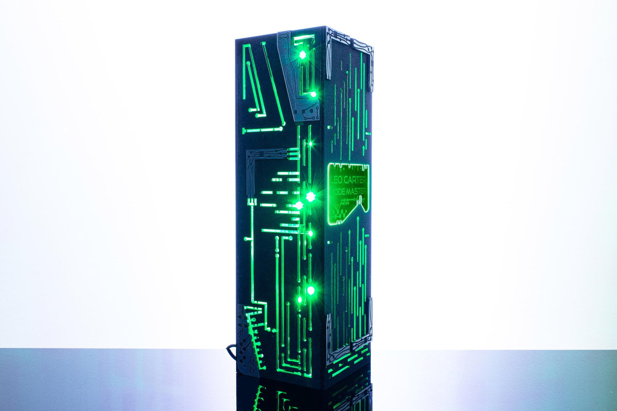 Cyber Neon Lamp — Futuristic PCB Light