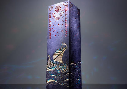 Viking Ship Lamp — Nordic Sea Waves Light